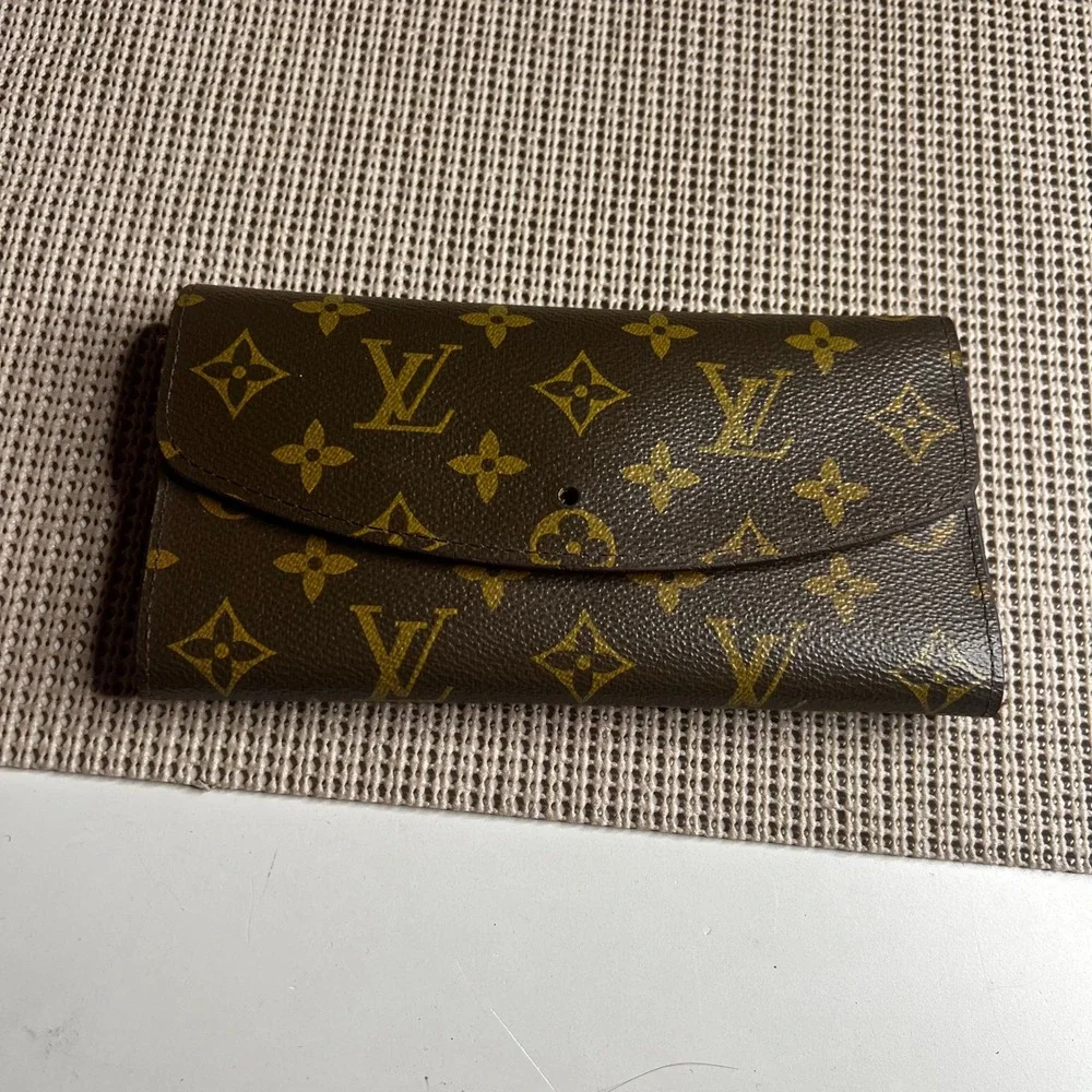 Louis Vuitton Monogram Josephine Wallet Brown Orange 60136 For Repair